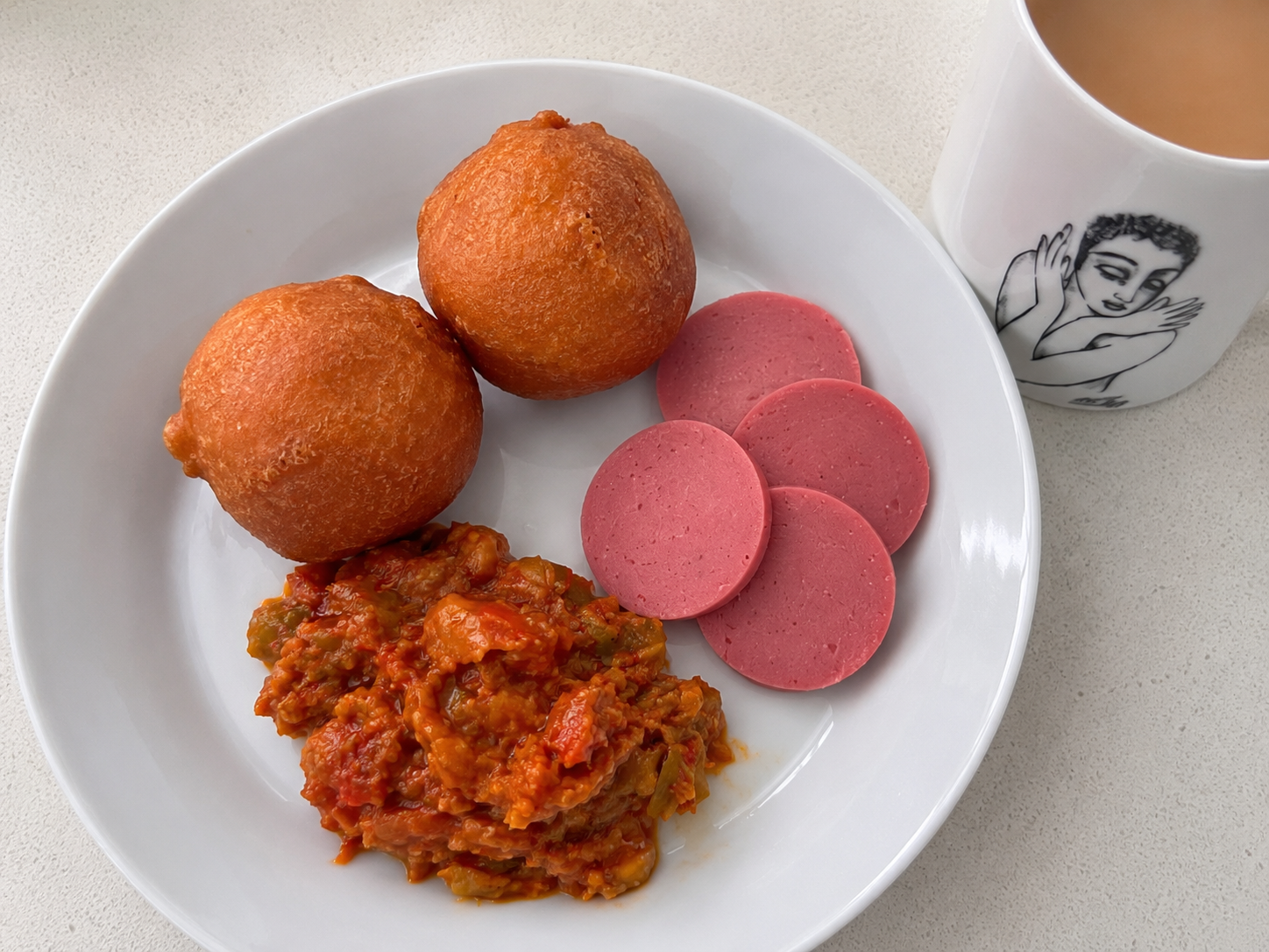 Magwinya with Polony and Atchar